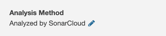 Méthode analyse sonarcloud