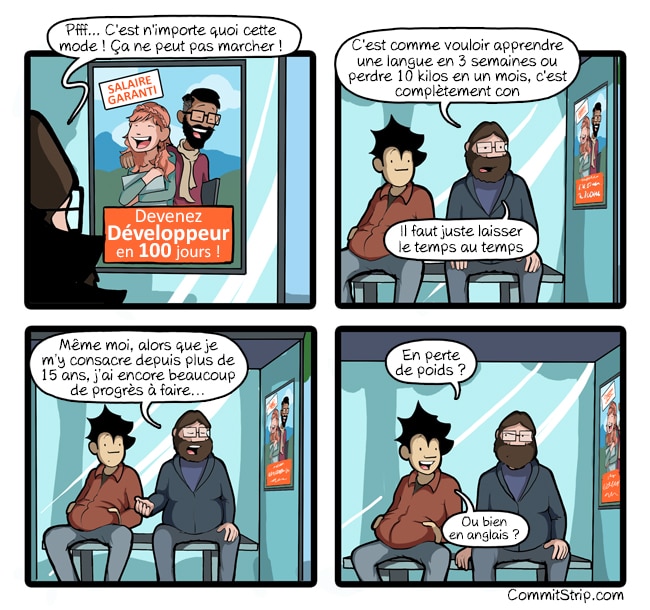 CommitStrip 100 jour pour devenir dev