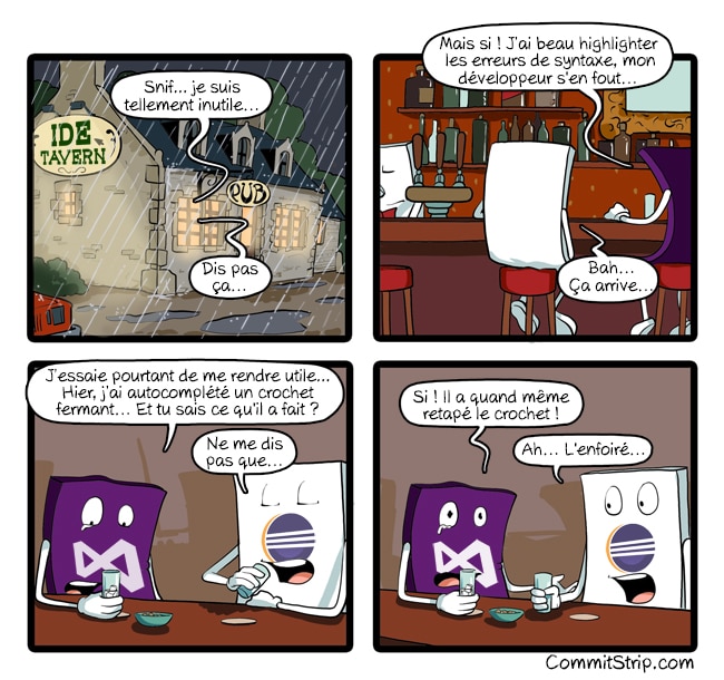 CommitStrip Visual Studio Code