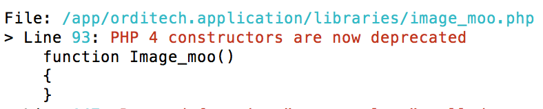 exemple erreur php4 constructeur