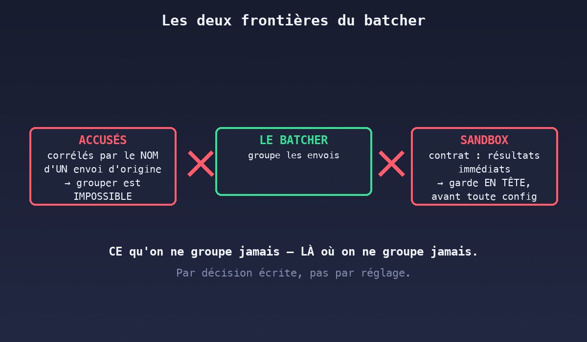 Les deux frontières du batcher Les deux frontières du batcher