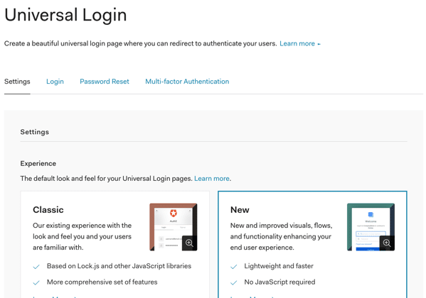 Universal Login